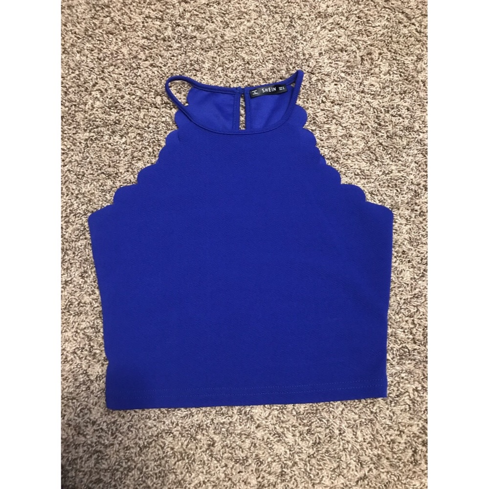 Blue Crop Top